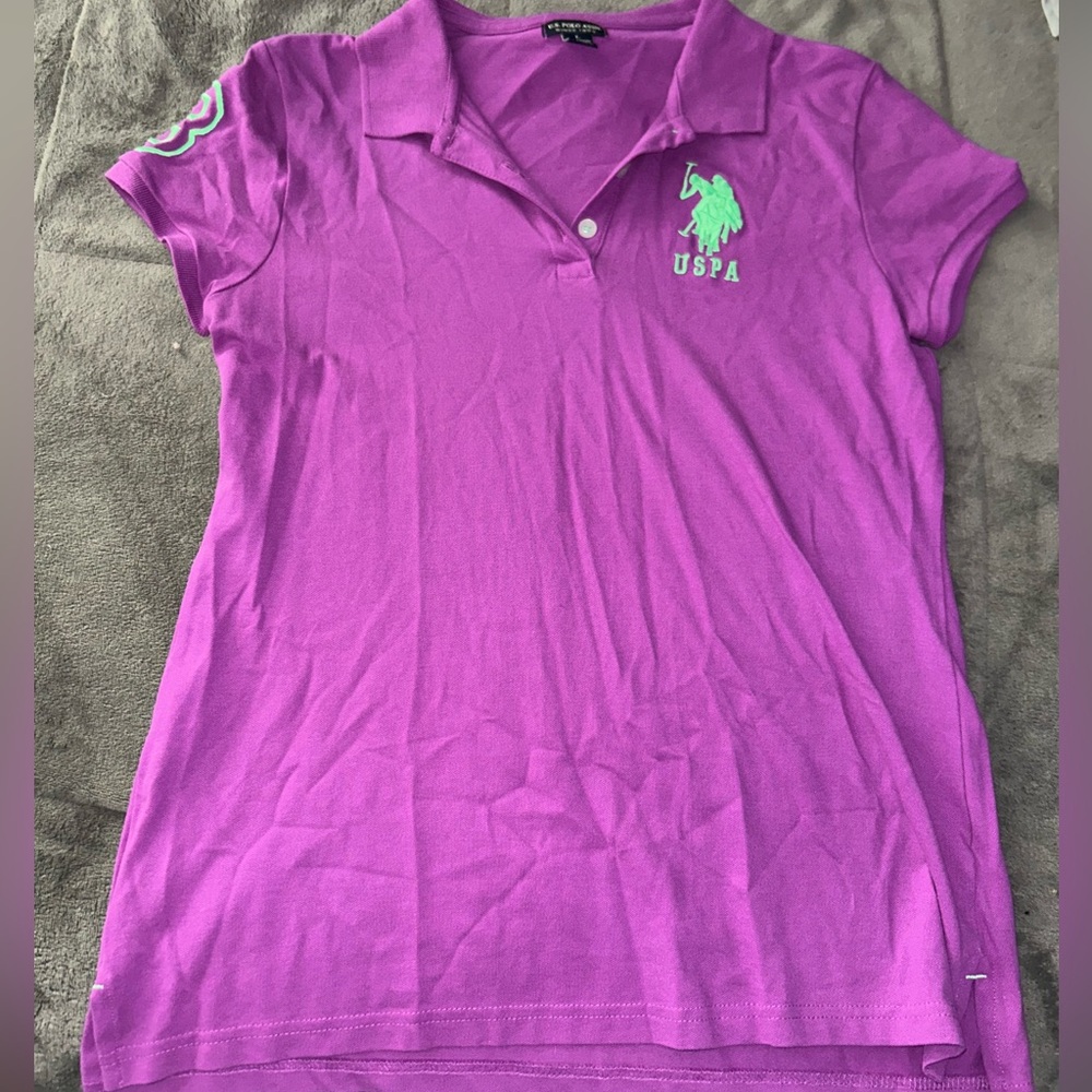 Purple POLO Collard Shirt